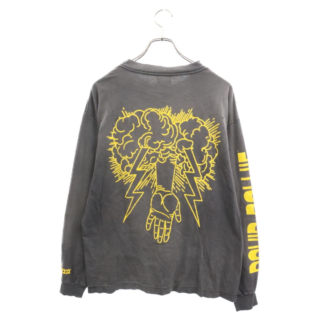 SAINT MICHAEL セントマイケル 22AW Hunky Dory ホンキードリー ダメージ加工Tシャツ ロングスリーブカットソー 長袖 ブラック SM‐A22‐0000‐075 メンズのトップス(Tシャツ/カットソー(七分/長袖))の商品写真