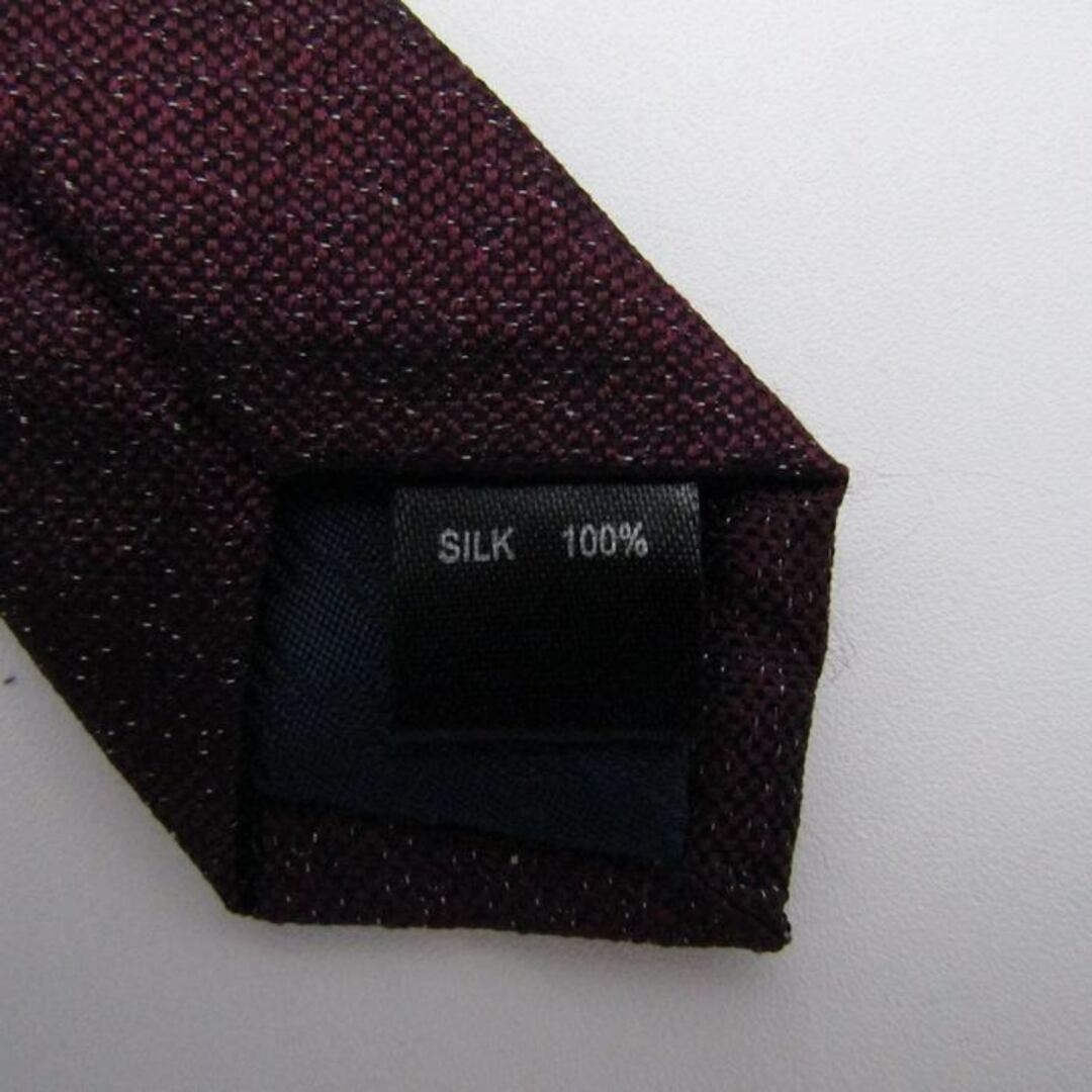 スーツセレクト ブランドネクタイ 総柄 シルク PO  メンズ ワインレッド SUIT SELECT メンズのファッション小物(ネクタイ)の商品写真