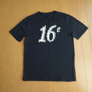 グレースコンチネンタル(GRACE CONTINENTAL)のグレースコンチネンタル ナンバーモチーフ半袖ニット(Tシャツ(半袖/袖なし))
