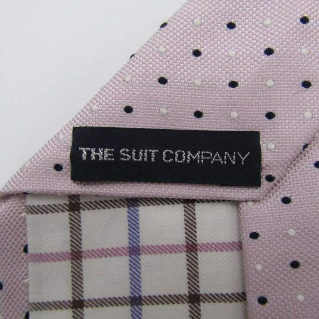 スーツカンパニー ブランドネクタイ ドット柄 シルク 日本製 PO  メンズ ピンク THE SUIT COMPANY メンズのファッション小物(ネクタイ)の商品写真