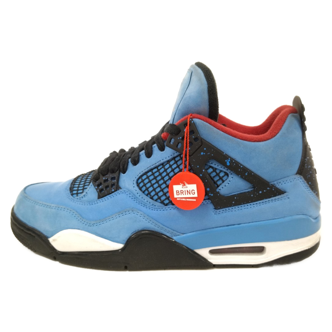 NIKE(ナイキ)のNIKE ナイキ ×Travis Scott AIR JORDAN 4 RETRO CACTUS JACK ×トラヴィススコット エアジョーダン4 レトロ カクタスジャック ハイカットスニーカーUS9/27cm 308497-406 メンズの靴/シューズ(スニーカー)の商品写真