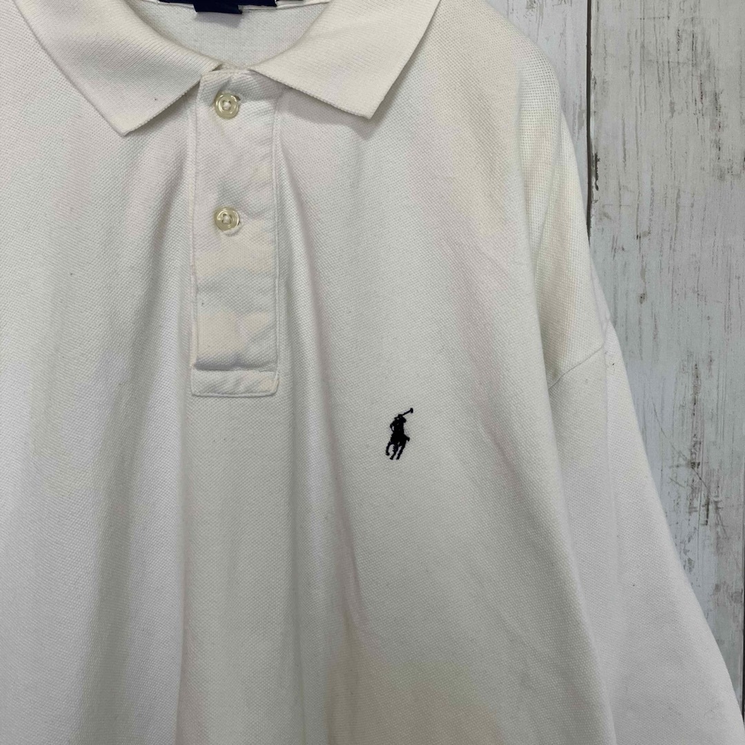 POLO RALPH LAUREN(ポロラルフローレン)のポロラルフローレン 半袖ポロシャツワンポイント刺繍ロゴ90s Z1217 メンズのトップス(ポロシャツ)の商品写真