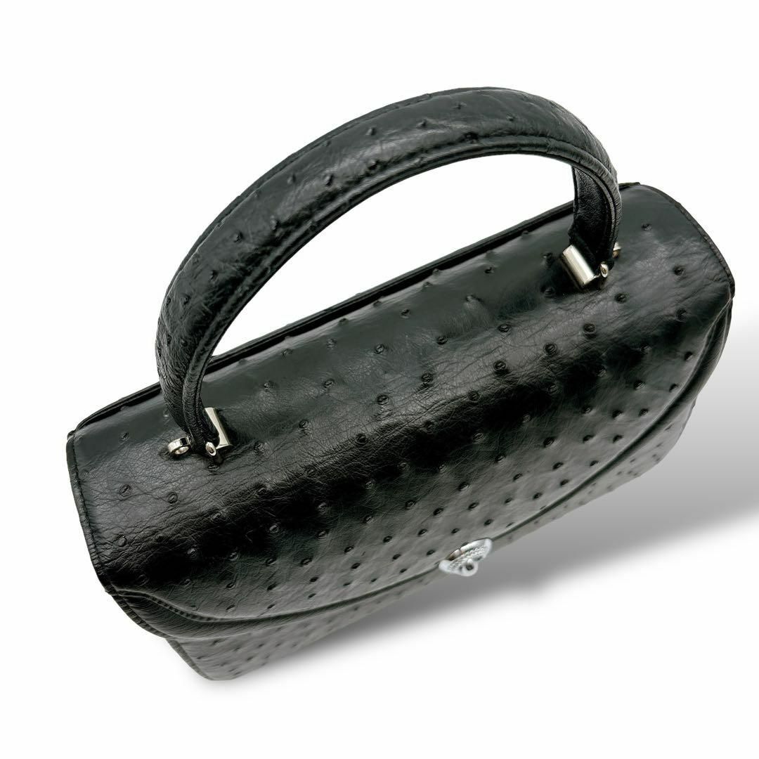 オーストリッチ ハンドバッグ 2way ショルダーバッグ Q006 レディースのバッグ(ハンドバッグ)の商品写真