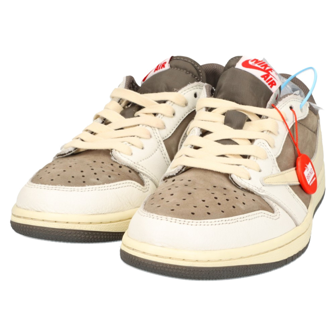 NIKE(ナイキ)のNIKE ナイキ ×TRAVIS SCOTT AIR JORDAN 1 LOW OG REVERSE MOCHA トラヴィススコット エアジョーダン1 ローカットスニーカー リバースモカ US8 DM7866-162 メンズの靴/シューズ(スニーカー)の商品写真