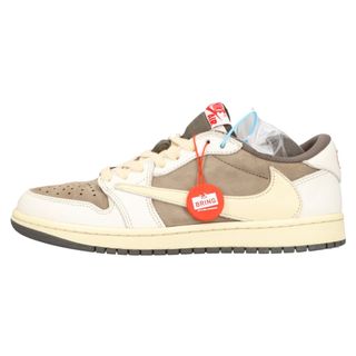 ナイキ(NIKE)のNIKE ナイキ ×TRAVIS SCOTT AIR JORDAN 1 LOW OG REVERSE MOCHA トラヴィススコット エアジョーダン1 ローカットスニーカー リバースモカ US8 DM7866-162(スニーカー)