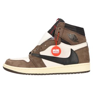 ナイキ(NIKE)のNIKE ナイキ ×TRAVIS SCOTT AIR JORDAN 1 RETRO HIGH OG TS SP CD4487-100 トラヴィススコット エアジョーダン1 レトロ ハイ スニーカー US8.5/26.5cm(スニーカー)