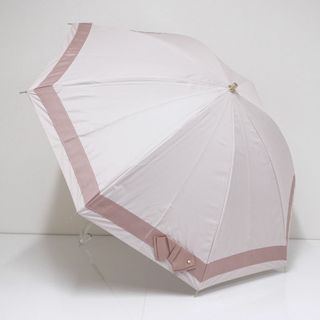 ケイトスペードニューヨーク(kate spade new york)の日傘 Kate spade new york ケイトスペード USED美品 晴雨兼用 リボン ピンク ブランド UV 遮光 50cm S694(傘)