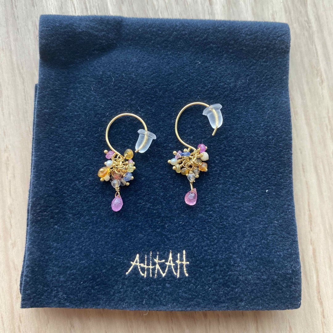 AHKAH(アーカー)のahkah K18YG ピアス　天然石 レディースのアクセサリー(ピアス)の商品写真