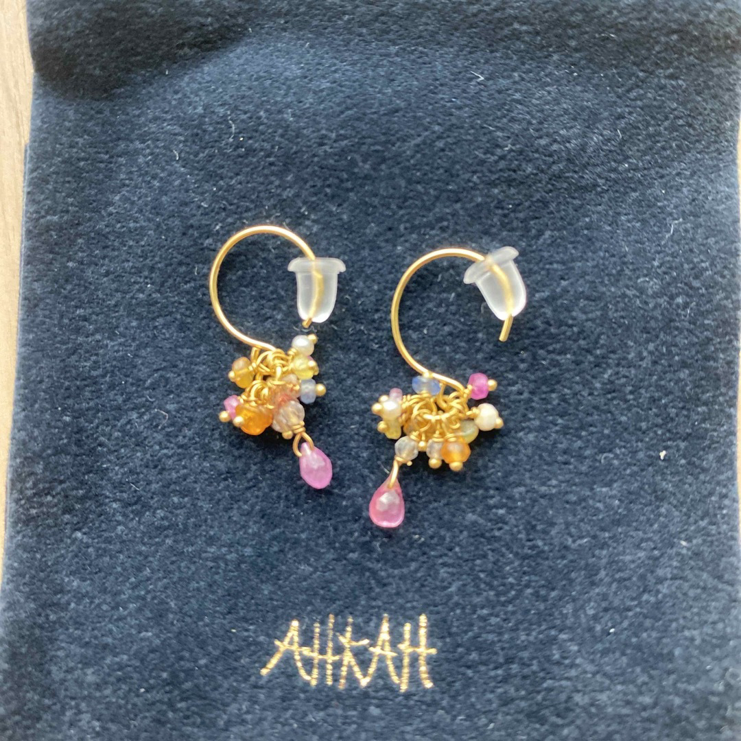 AHKAH(アーカー)のahkah K18YG ピアス　天然石 レディースのアクセサリー(ピアス)の商品写真