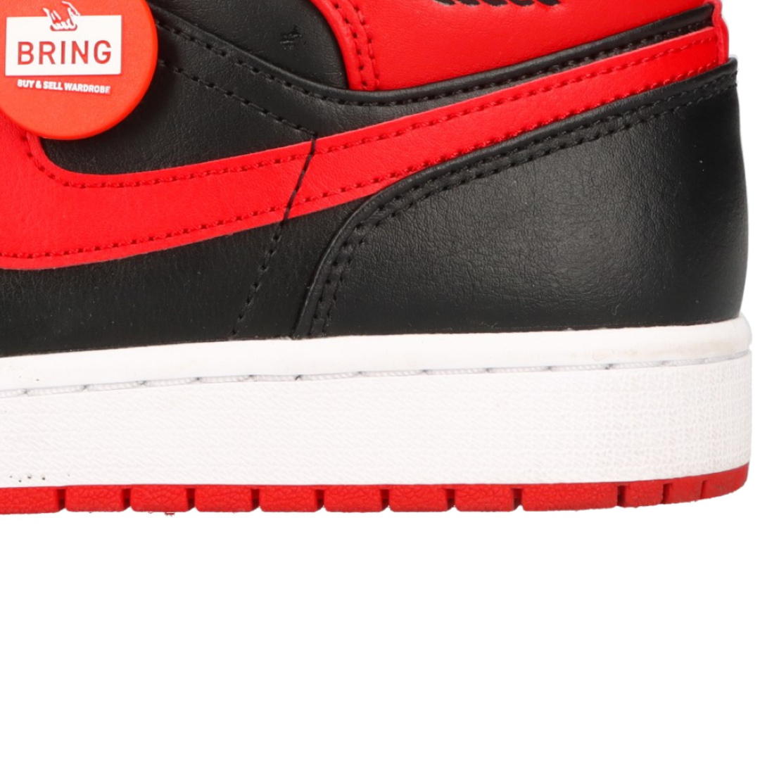 NIKE(ナイキ)のNIKE ナイキ AIR JORDAN 1 MID BRED TOE DQ8426-060 エアジョーダン1 ブレッドトゥー ミッドカットスニーカー ブラック/レッド US10/28cm メンズの靴/シューズ(スニーカー)の商品写真