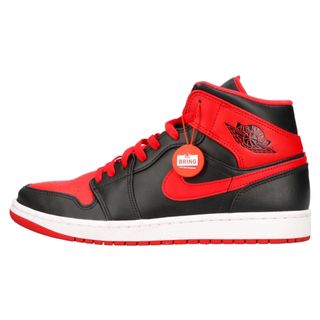 ナイキ(NIKE)のNIKE ナイキ AIR JORDAN 1 MID BRED TOE DQ8426-060 エアジョーダン1 ブレッドトゥー ミッドカットスニーカー ブラック/レッド US10/28cm(スニーカー)