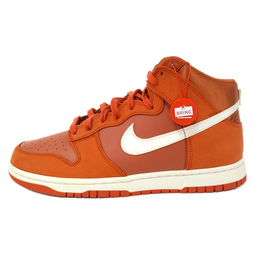 NIKE(ナイキ)のNIKE ナイキ DUNK HI RETRO PRM EMB ONE GAME DH8008-800 ダンク ワンゲーム ハイカットスニーカー US10/28cm オレンジ メンズの靴/シューズ(スニーカー)の商品写真