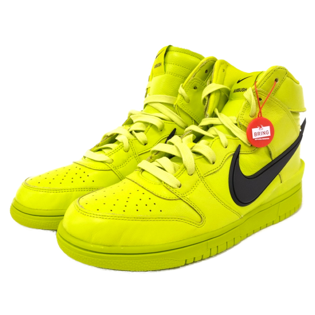 NIKE(ナイキ)のNIKE ナイキ ×AMBUSH NIKE DUNK HIGH CU7544-300 アンブッシュ ダンク ハイ ハイカットスニーカーシューズ US10/28cm イエロー メンズの靴/シューズ(スニーカー)の商品写真