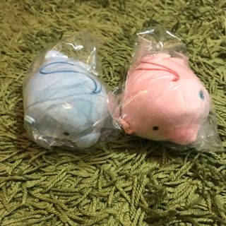 ゆるいるか もちふわミニぬいぐるみ アオイルカ／ピンクイルカ  2種 みいるか(キャラクターグッズ)