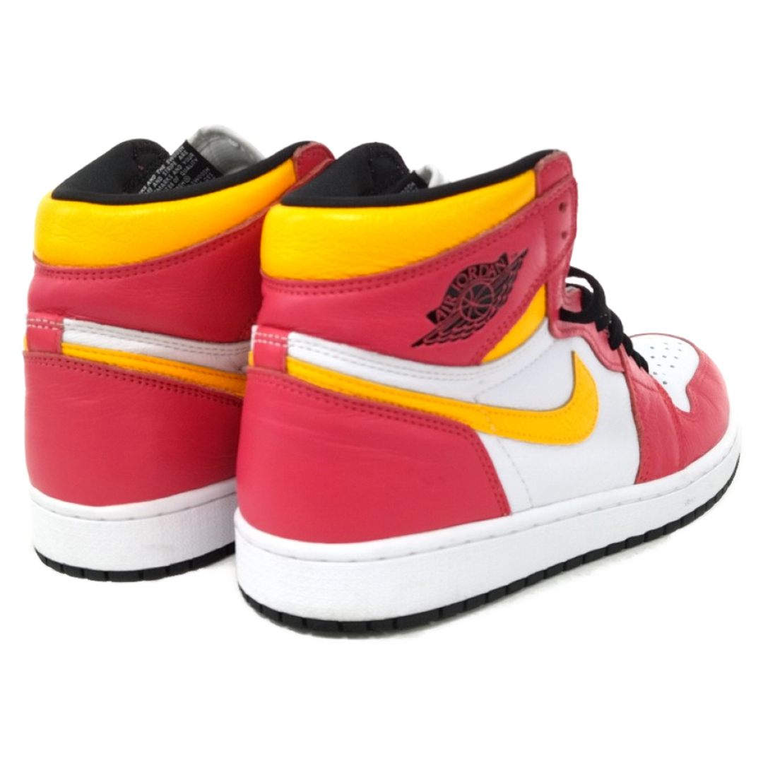 NIKE(ナイキ)のNIKE ナイキ AIR JORDAN 1 RETRO HIGH OG LIGHT FUSION RED 555088-603 エアジョーダン1 ライトフュージョン レッド ハイカットスニーカー US10/28cm メンズの靴/シューズ(スニーカー)の商品写真