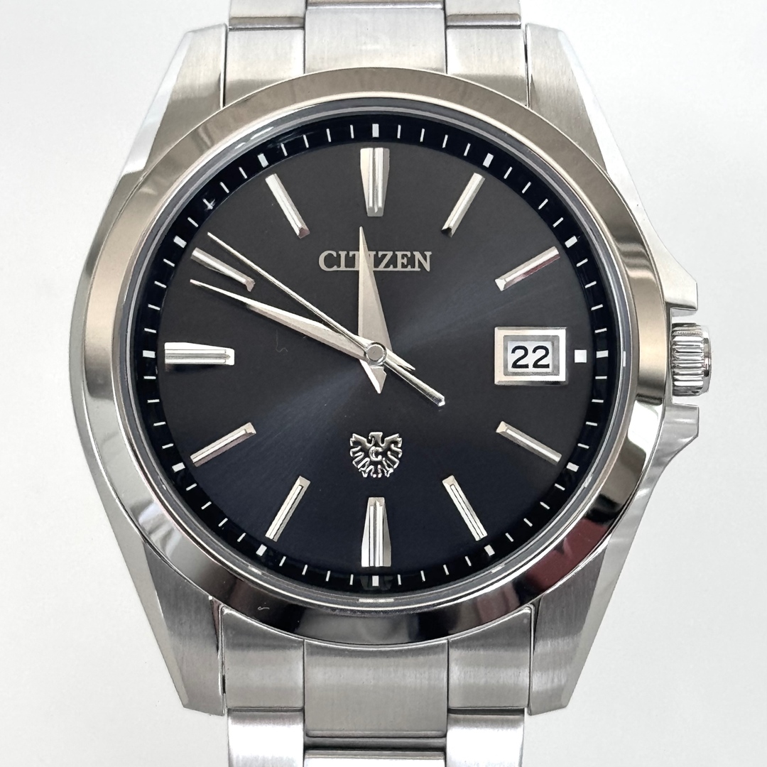 CITIZEN(シチズン)の【美品】シチズン　ザ・シチズン　AQ4060-50E　A060-T026443　ソーラー　エコドライブ　黒　デイト表示 メンズの時計(腕時計(アナログ))の商品写真