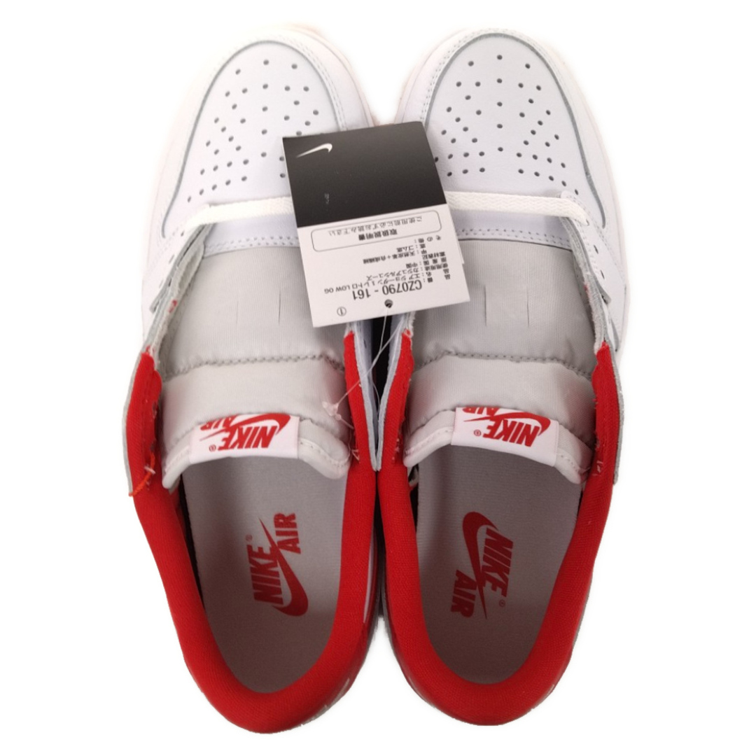 NIKE(ナイキ)のNIKE ナイキ AIR JORDAN 1 RETRO LOW OG CZ0790-161 エアジョーダン1 レトロ ユニバーシティレッド ローカットスニーカー ホワイト/レッド US8.5/26.5cm メンズの靴/シューズ(スニーカー)の商品写真