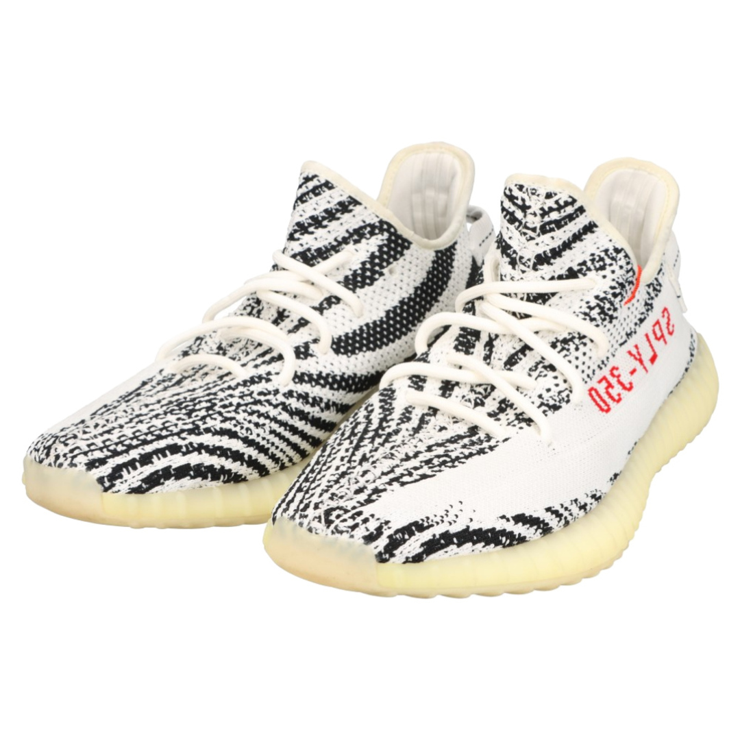 adidas(アディダス)のadidas アディダス YEEZY BOOST 350 V2 ZEBRA CP9654 イージーブースト350 ゼブラ ローカットスニーカー ホワイト/ブラック US11/29cm メンズの靴/シューズ(スニーカー)の商品写真