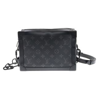 ルイヴィトン(LOUIS VUITTON)のLOUIS VUITTON ルイヴィトン Soft Trunk Monogram Eclipse M44730 モノグラムエクリプス ソフトトランク ショルダーバッグ ICチップ ブラック(ショルダーバッグ)