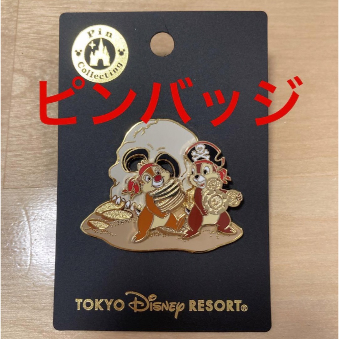 Disney(ディズニー)の東京ディズニーランド　カリブの海賊　ピンバッジ　チップ&デール　ピンコレクション エンタメ/ホビーのアニメグッズ(バッジ/ピンバッジ)の商品写真