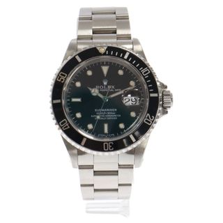 ロレックス(ROLEX)のROLEX ロレックス サブマリーナ デイト 16610 黒文字盤 腕時計 シルバー/ブラック 黒サブ(腕時計(アナログ))