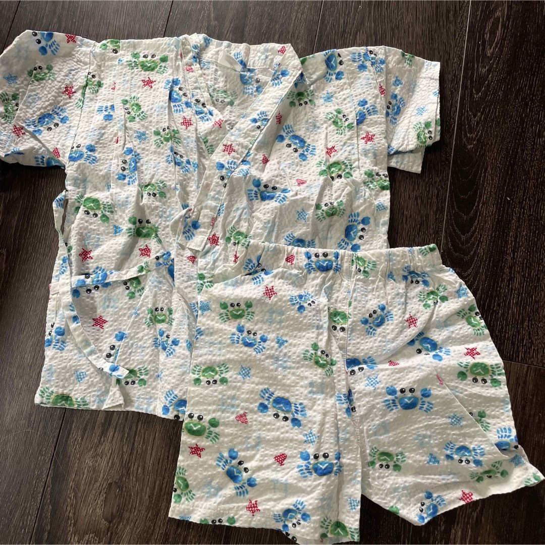 子ども用甚兵衛90 キッズ/ベビー/マタニティのキッズ服男の子用(90cm~)(甚平/浴衣)の商品写真