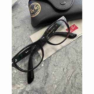 レイバン(Ray-Ban)のケース付✩Rayban 度なしメガネ RB 5184F 5218 145 BRN(サングラス/メガネ)