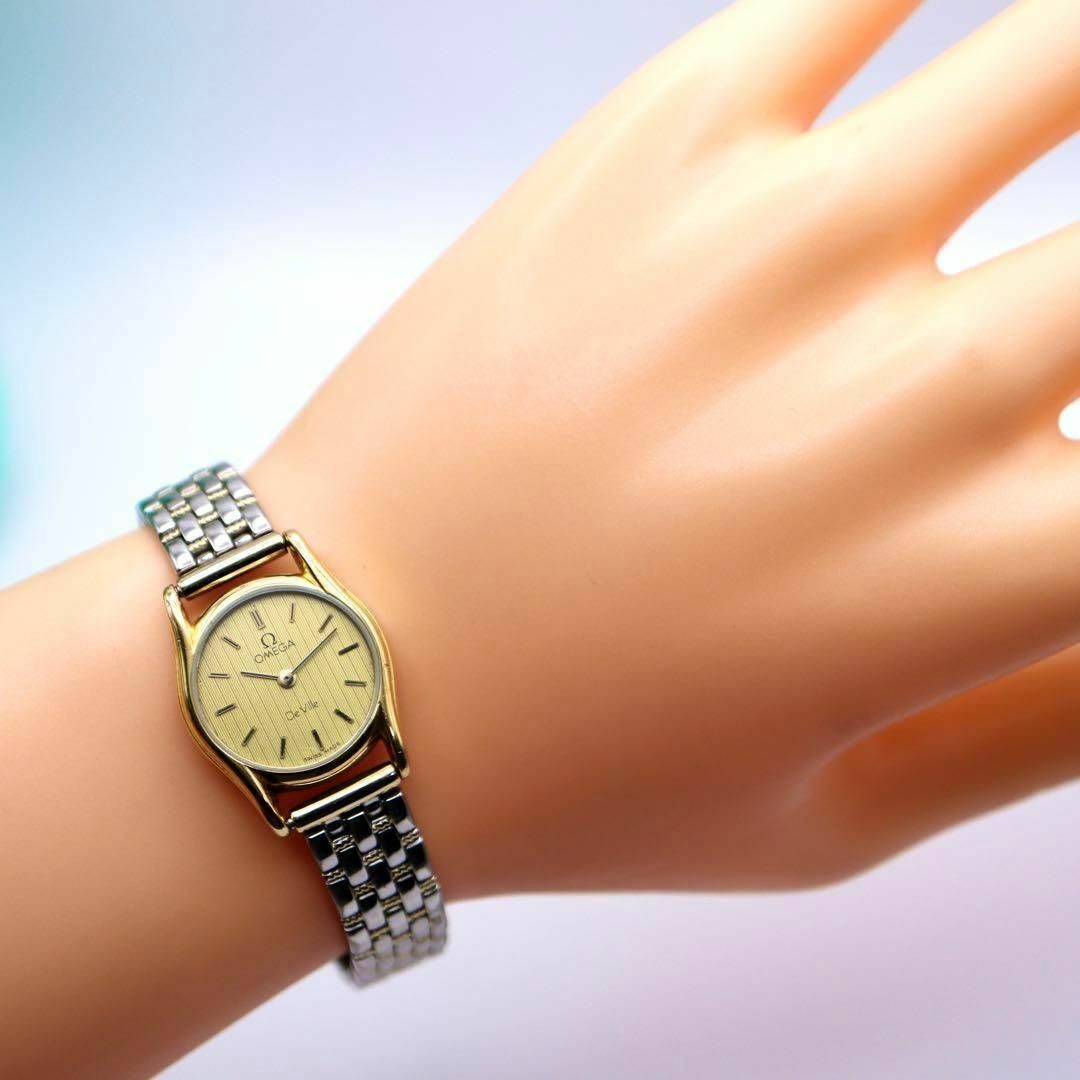 OMEGA(オメガ)の良品！OMEGA De Ville ラウンド ゴールド レディース腕時計 573 レディースのファッション小物(腕時計)の商品写真
