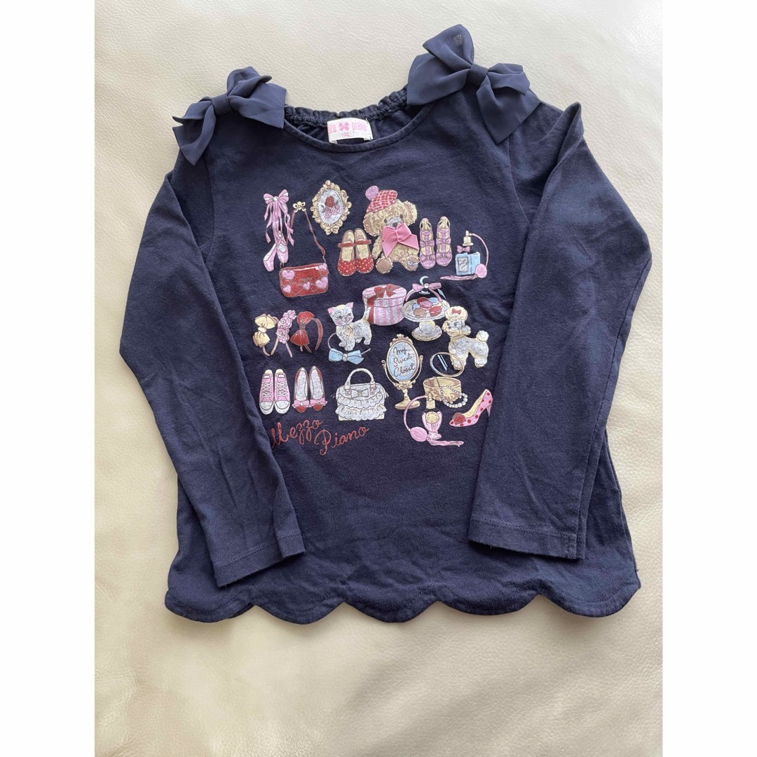 mezzo piano(メゾピアノ)のメゾピアノ  ロンT 130cm キッズ/ベビー/マタニティのキッズ服女の子用(90cm~)(Tシャツ/カットソー)の商品写真