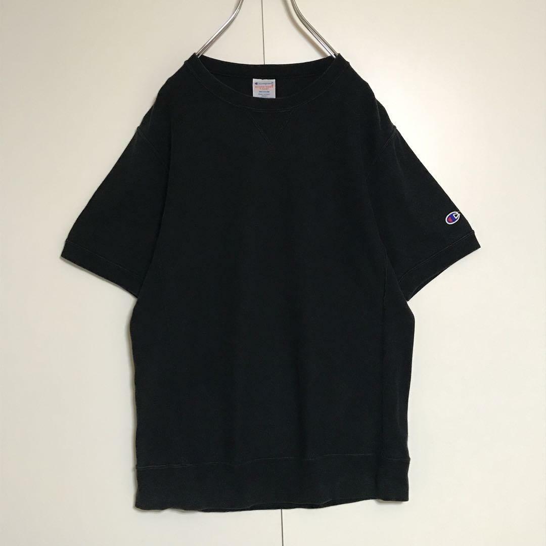 Champion(チャンピオン)の【REVERSE WEAVE】チャンピオン　袖ロゴ入り半袖スウェット　H815 メンズのトップス(Tシャツ/カットソー(半袖/袖なし))の商品写真