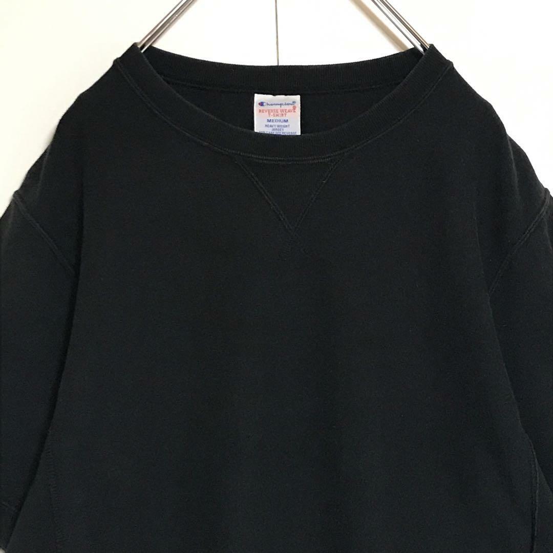 Champion(チャンピオン)の【REVERSE WEAVE】チャンピオン　袖ロゴ入り半袖スウェット　H815 メンズのトップス(Tシャツ/カットソー(半袖/袖なし))の商品写真