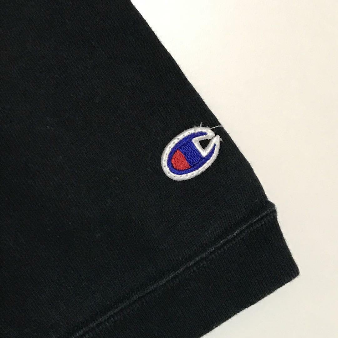 Champion(チャンピオン)の【REVERSE WEAVE】チャンピオン　袖ロゴ入り半袖スウェット　H815 メンズのトップス(Tシャツ/カットソー(半袖/袖なし))の商品写真