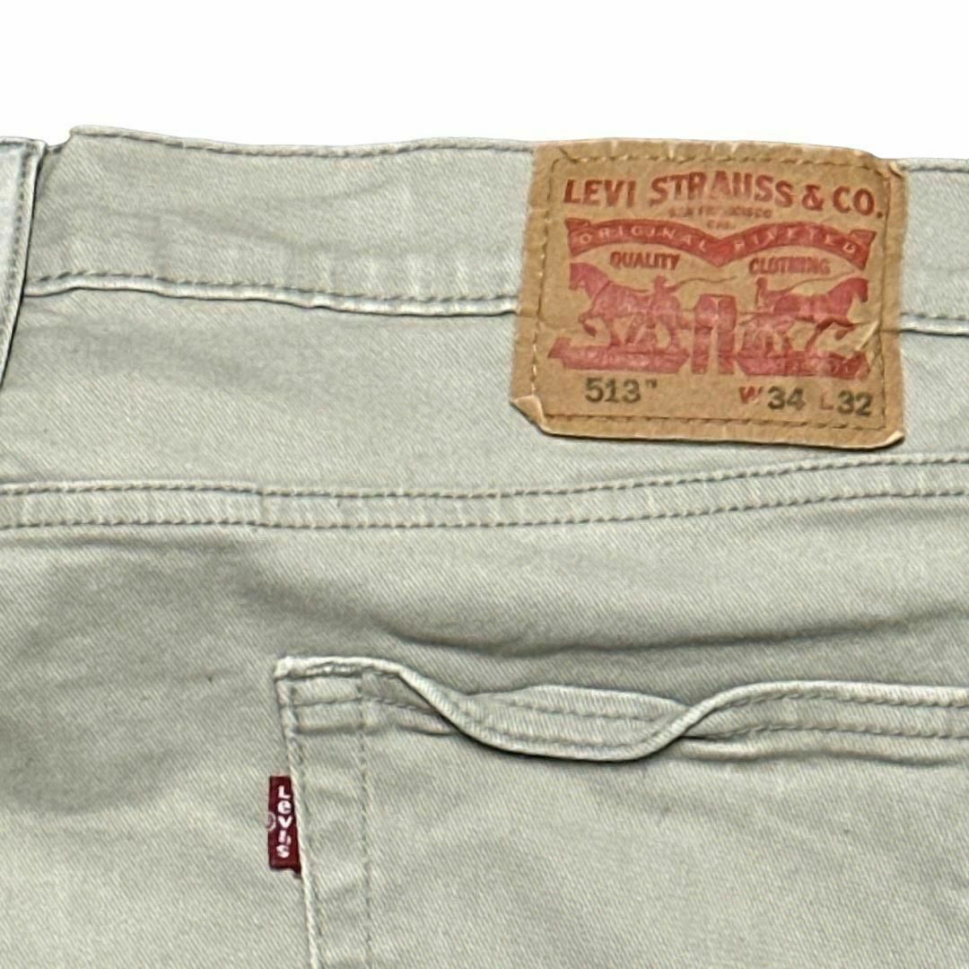 Levi's(リーバイス)のリーバイス513 W34 デニム ジーンズ ストレッチ ベージュ v85 メンズのパンツ(デニム/ジーンズ)の商品写真