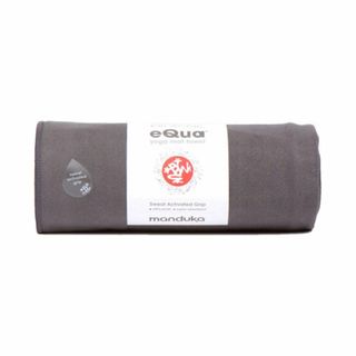 【色: サンダー】Manduka(マンドゥカ) eQua マットタオル Lサイズ(ヨガ)