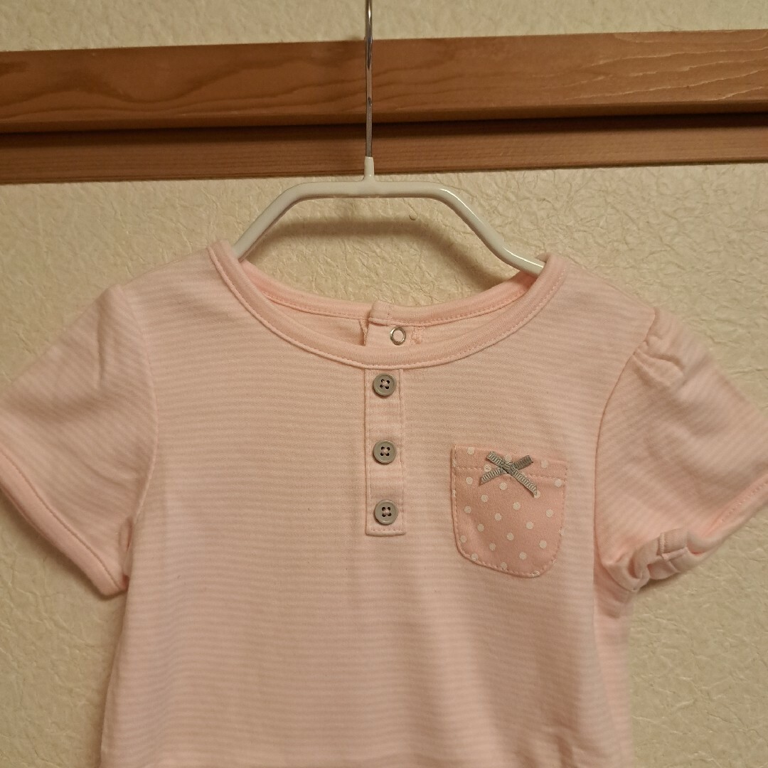 carter's(カーターズ)のカーターズ　carter's　半袖　ロンパース　未使用　24M 子供服 キッズ/ベビー/マタニティのキッズ服女の子用(90cm~)(Tシャツ/カットソー)の商品写真