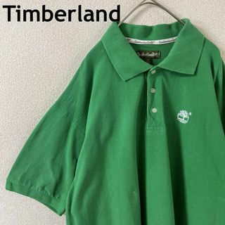 ティンバーランド(Timberland)のL3 ティンバーランド　ポロシャツ　半袖　鹿子　XLメンズ 緑　ゆったり(ポロシャツ)