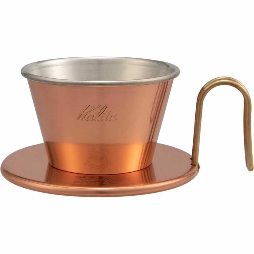 Kalita(カリタ)の新品 Kalita ウェーブドリッパーWDC-15 銅メジャーフィルターセット スポーツ/アウトドアのアウトドア(調理器具)の商品写真