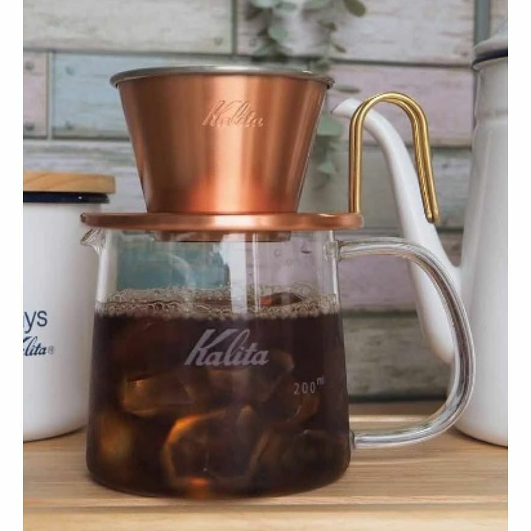Kalita(カリタ)の新品 Kalita ウェーブドリッパーWDC-15 銅メジャーフィルターセット スポーツ/アウトドアのアウトドア(調理器具)の商品写真