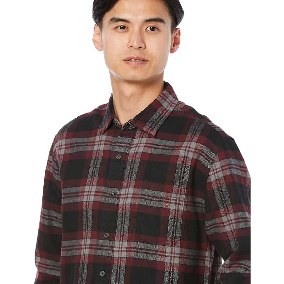 [Amazon Essentials] フランネルシャツ 長袖 メンズ S メンズのトップス(シャツ)の商品写真