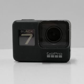 ゴープロ(GoPro)のGoPro HERO7 Black ウェアラブルカメラ USED品 本体+バッテリー 4K動画 CHDHX-701-FW 完動品 中古 CE4043(ビデオカメラ)