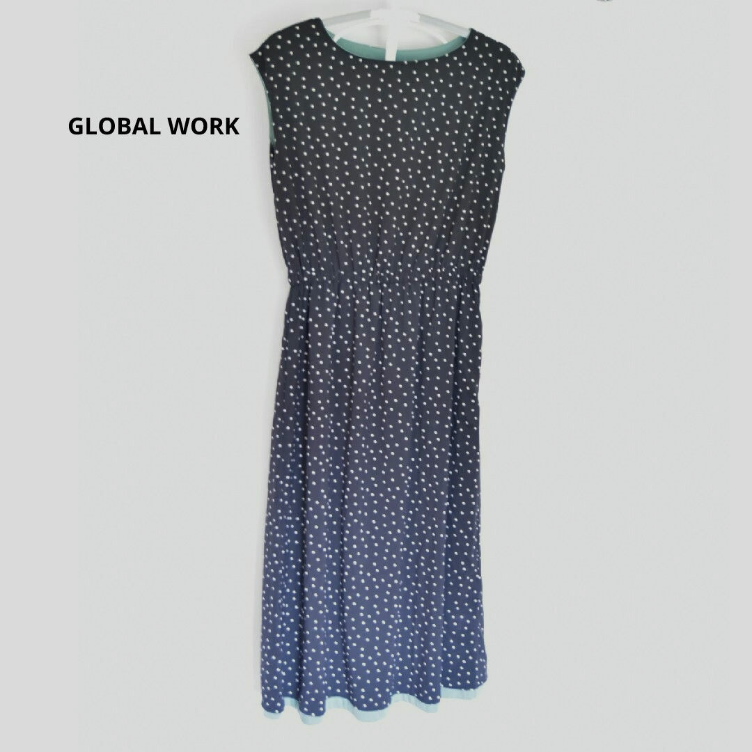 GLOBAL WORK(グローバルワーク)のGLOBAL WORK　グローバルワーク　ワンピース　リバーシブル ノースリーブ レディースのワンピース(ロングワンピース/マキシワンピース)の商品写真