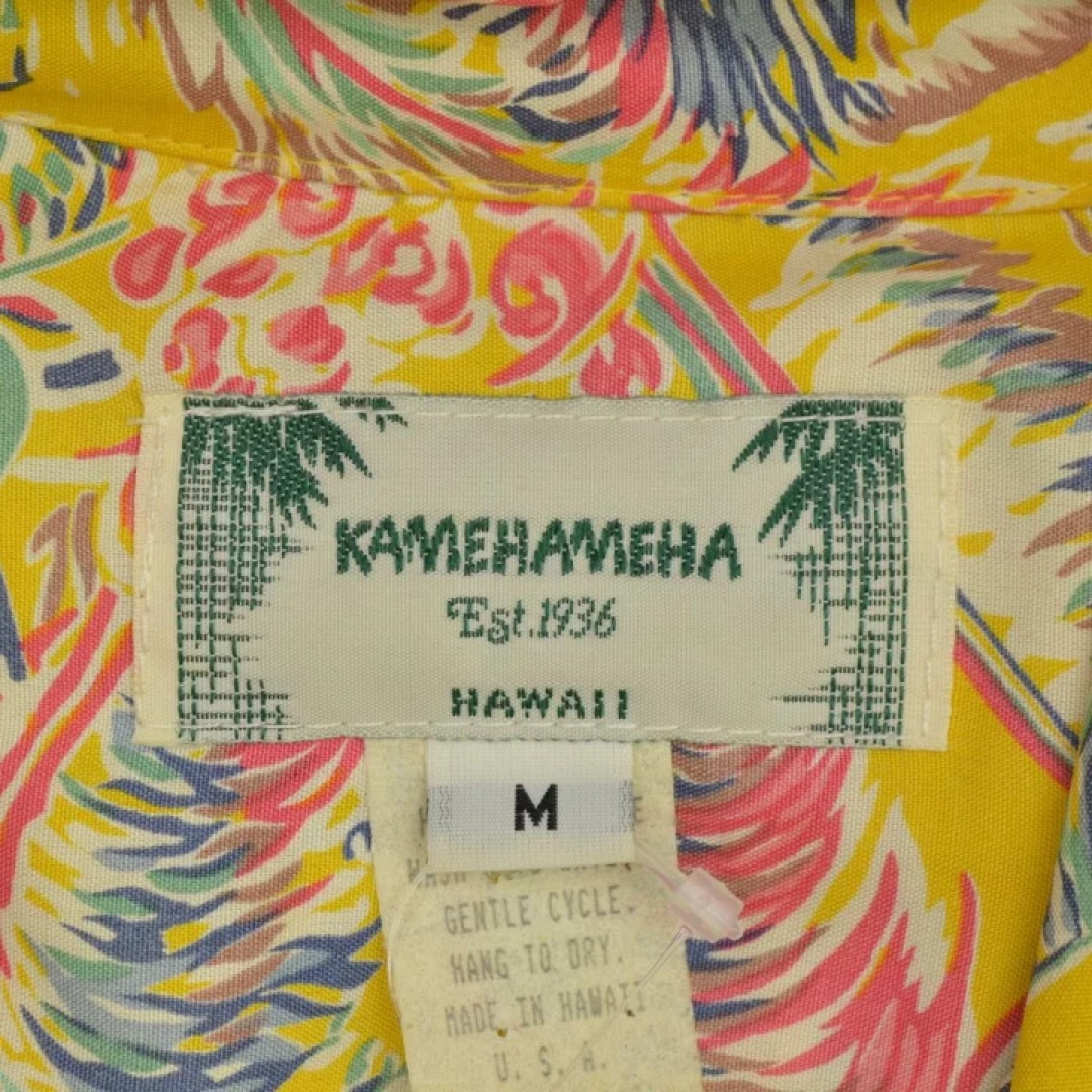 KAMEHAMEHA カメハメハ パームツリー レーヨン アロハシャツ ハワイ メンズのトップス(シャツ)の商品写真