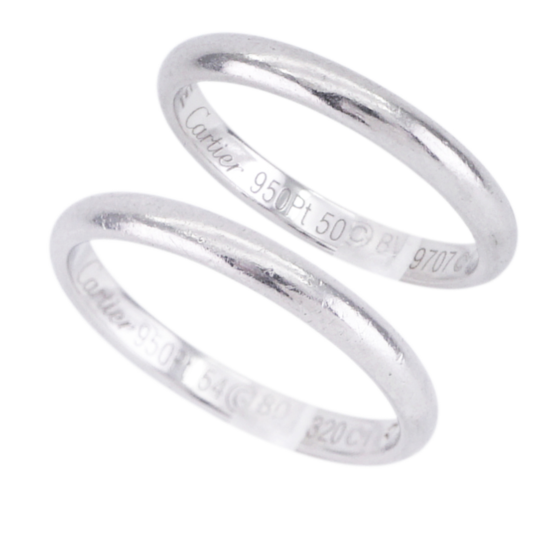 カルティエ Cartier 1895ウェディングリング 1895 WEDDING BAND リング 指輪 結婚指輪 プラチナ ペアリング レディースのアクセサリー(リング(指輪))の商品写真