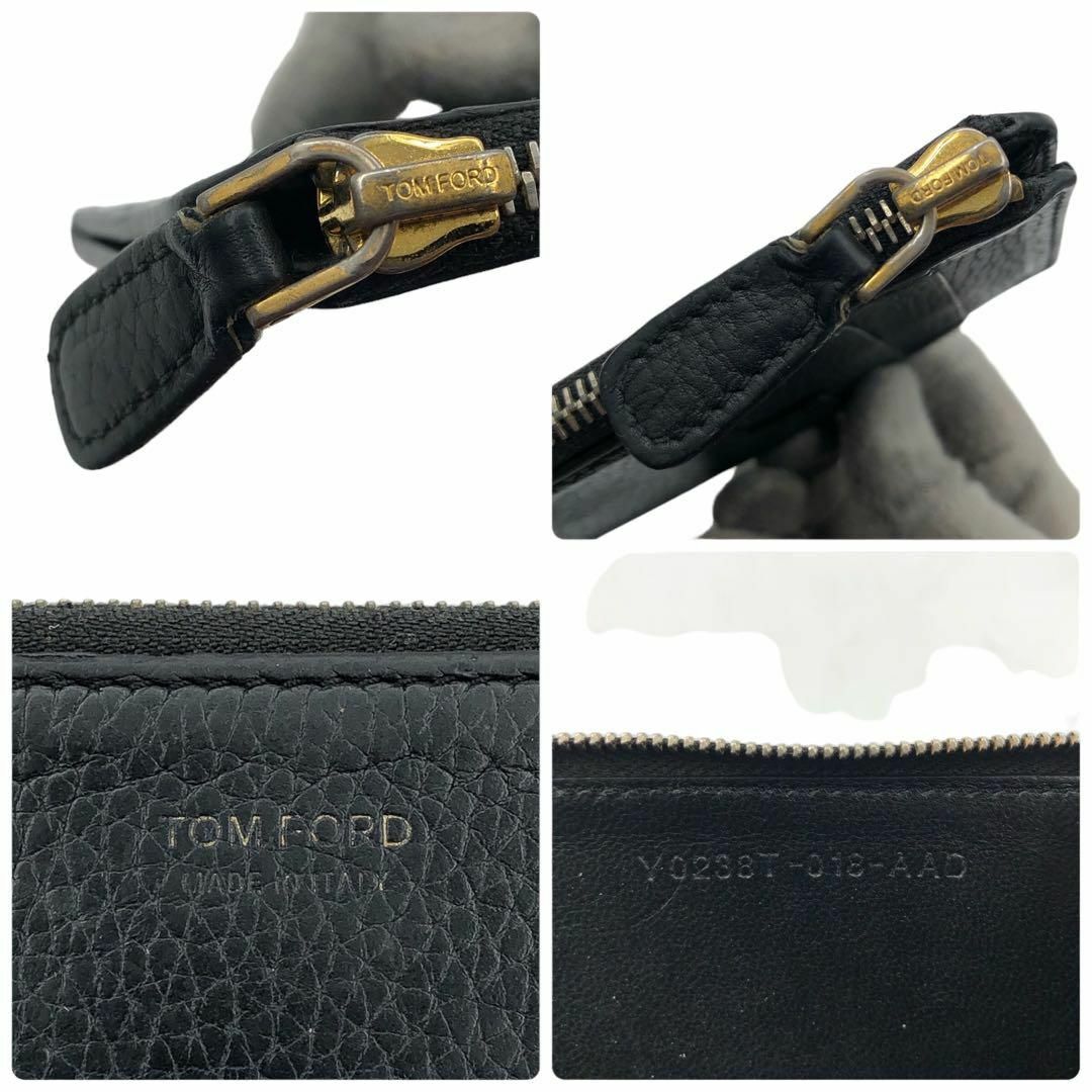 TOM FORD(トムフォード)のTOM FORD ジップコインパース 名刺入れ カードケース 小銭入れ メンズのファッション小物(コインケース/小銭入れ)の商品写真