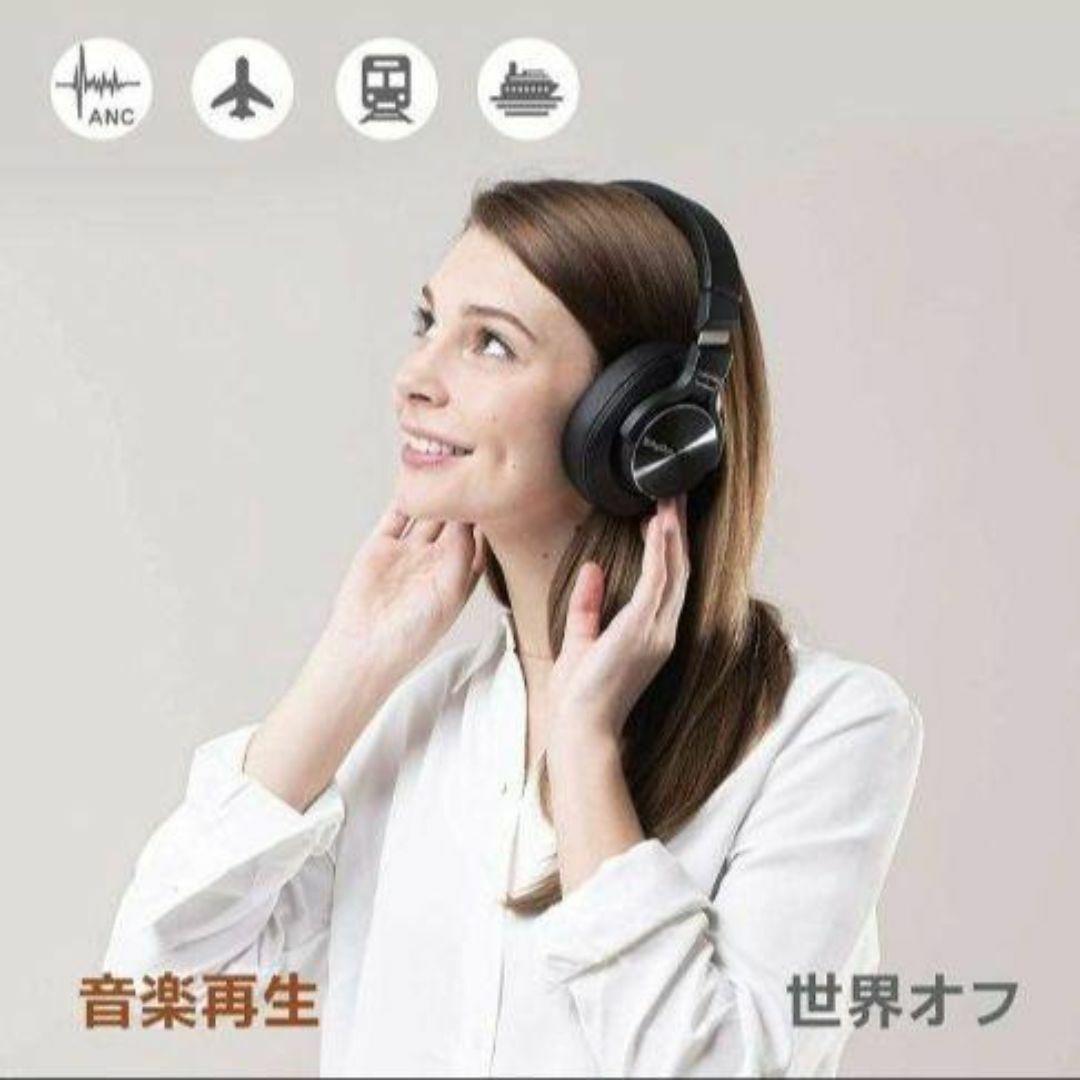 高品質❤ヘッドホン ノイズキャンセリング ワイヤレス Bluetooth5.0 スマホ/家電/カメラのオーディオ機器(ヘッドフォン/イヤフォン)の商品写真