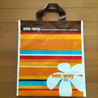 one way　ワンウェイ　ショップ袋　ビニール　バッグ　ショッパー