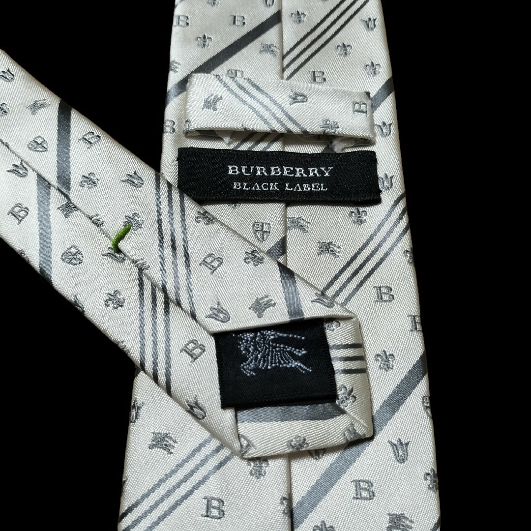 【BURBERRY BLACK LABEL】　ストライプ　日本製 メンズのファッション小物(ネクタイ)の商品写真