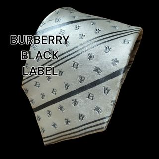 【BURBERRY BLACK LABEL】　ストライプ　日本製(ネクタイ)