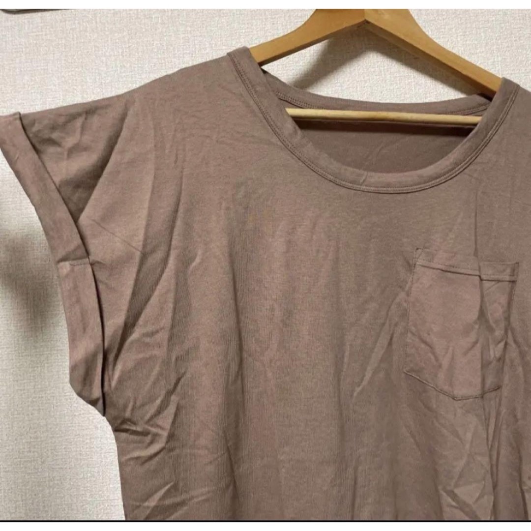 新品タグ付き♡シンプル胸ポケットコットンTシャツ レディースのトップス(Tシャツ(半袖/袖なし))の商品写真