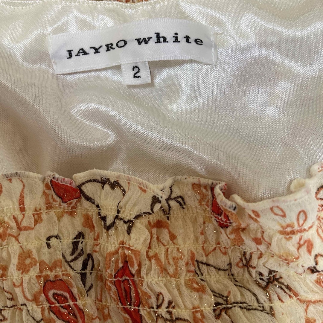 JAYRO White(ジャイロホワイト)のJAYRO WHITE 2 オレンジトップス　ペーズリー柄 レディースのトップス(チュニック)の商品写真